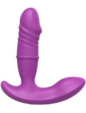 Фиолетовый вибратор Jack с клиторальной стимуляцией - 15 см. - 3