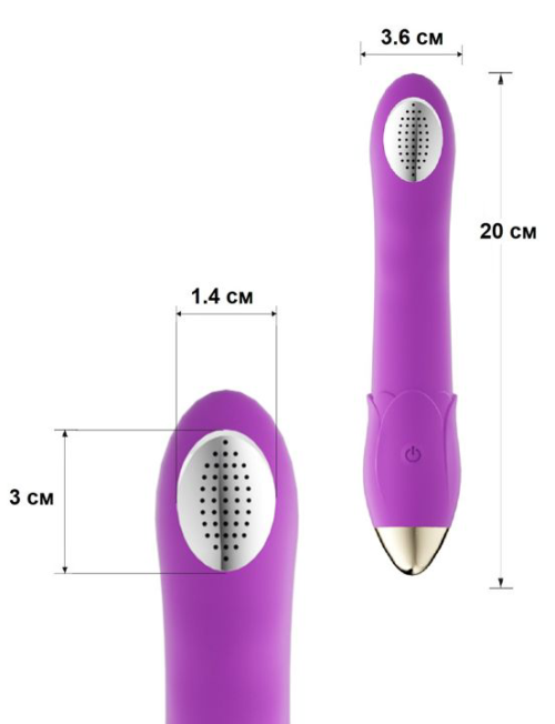 Фиолетовая насадка для мастурбации в душе Dush - 3