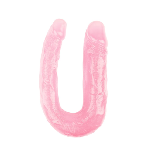 Розовый U-образный фаллоимитатор 13 Inch Dildo - 17 см. - 0