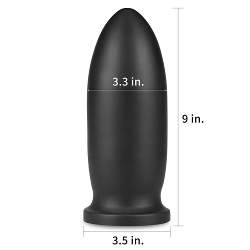 Черная анальная втулка 9 King Sized Anal Bomber - 23 см. - 2