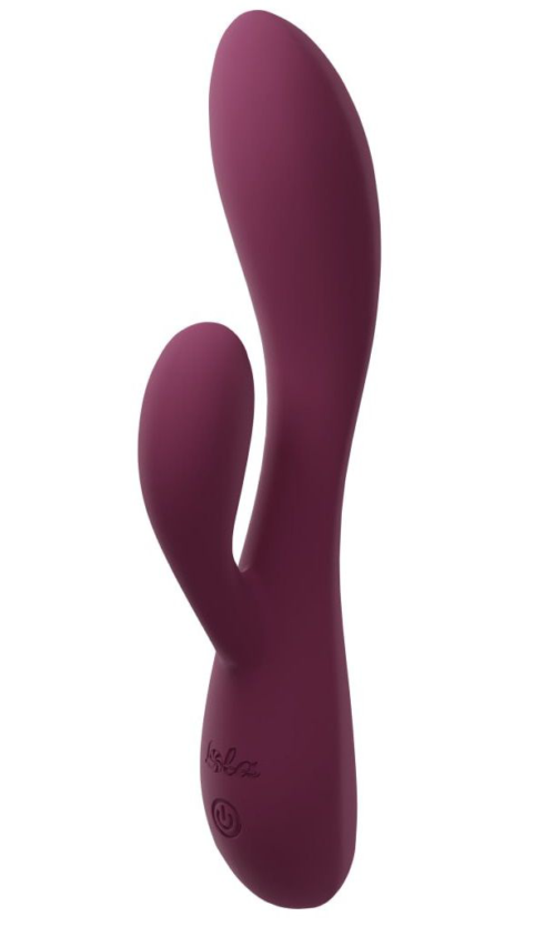 Фиолетовый перезаряжаемый вибратор-кролик Rio - 20 см. - 0