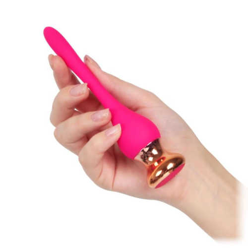 Розовый вибромассажер Nipple Vibrator - 14,5 см. - 3