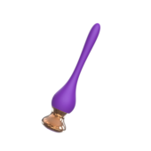 Фиолетовый вибромассажер Nipple Vibrator - 14,5 см. - 3