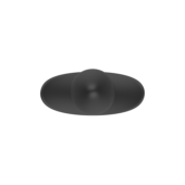 Черная анальная вибропробка Anal Vibrator с пультом ДУ - 13,5 см. - 2