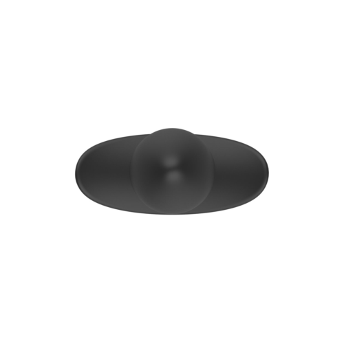 Черная анальная вибропробка Anal Vibrator с пультом ДУ - 13,5 см. - 2