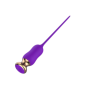 Фиолетовый тонкий стимулятор Nipple Vibrator - 23 см. - 6
