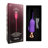 Фиолетовый тонкий стимулятор Nipple Vibrator - 23 см. - 7