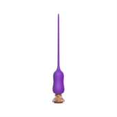 Фиолетовый тонкий стимулятор Nipple Vibrator - 23 см. - 0