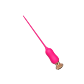 Розовый тонкий стимулятор Nipple Vibrator - 23 см. - 2