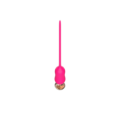 Розовый тонкий стимулятор Nipple Vibrator - 23 см. - 3