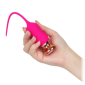 Розовый тонкий стимулятор Nipple Vibrator - 23 см. - 6