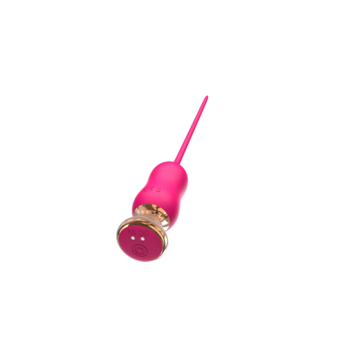 Розовый тонкий стимулятор Nipple Vibrator - 23 см. - 1