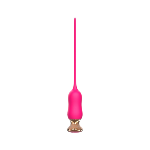 Розовый тонкий стимулятор Nipple Vibrator - 23 см. - 0