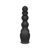 Черная анальная виброёлочка Anal Bead Vibrator с пультом ДУ - 3