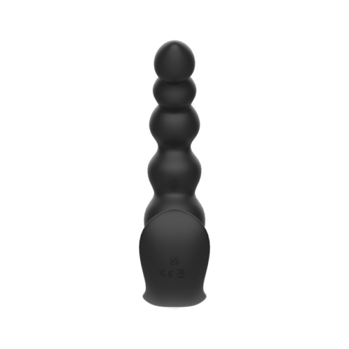 Черная анальная виброёлочка Anal Bead Vibrator с пультом ДУ - 3