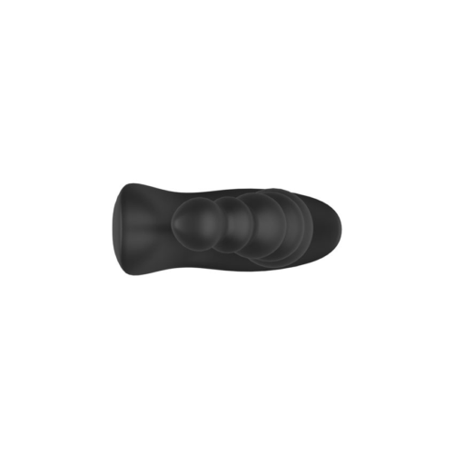 Черная анальная виброёлочка Anal Bead Vibrator с пультом ДУ - 5
