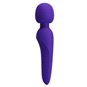 Фиолетовый wand-вибратор Meredith - 0