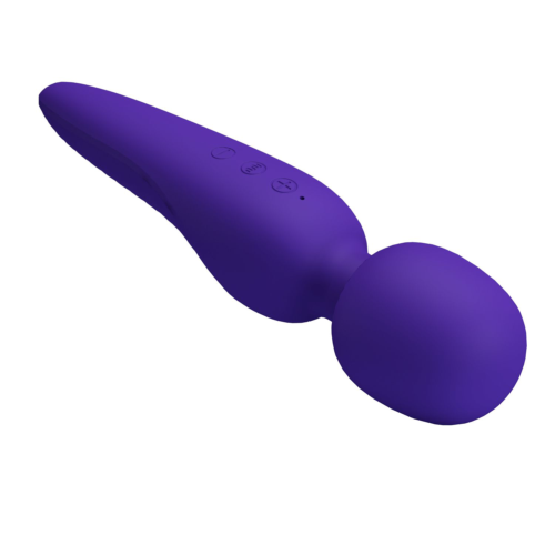 Фиолетовый wand-вибратор Meredith - 3