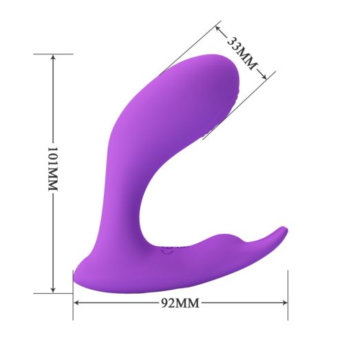 Фиолетовый стимулятор G-точки Idabelle - 10,1 см. - 6