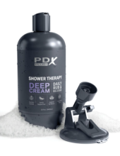 Мастурбатор в бутылке Shower Therapy Deep Cream - 4