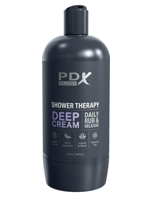 Мастурбатор в бутылке Shower Therapy Deep Cream - 3
