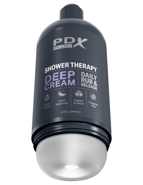 Мастурбатор в бутылке Shower Therapy Deep Cream - 0