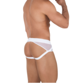 Белые мужские трусы-джоки Caspian Jockstrap - 2