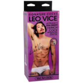 Телесный фаллоимитатор на съемной присоске Signature Cocks Leo Vice - 19,1 см. - 1