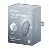 Светло-серый вибростимулятор Tap Climax 1 - 1