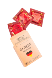 Ароматизированные презервативы EXPERT Fruit Mix - 3 шт. - 1