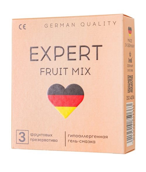 Ароматизированные презервативы EXPERT Fruit Mix - 3 шт. - 0