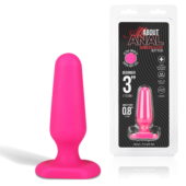 Розовый анальный плаг из силикона Seamless Silicone Butt Plug - 7,5 см. - 1