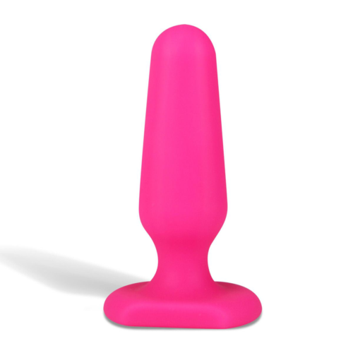 Розовый анальный плаг из силикона Seamless Silicone Butt Plug - 7,5 см. - 0