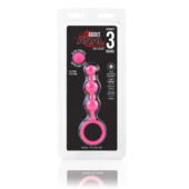 Розовые силиконовые анальные бусы Silicone Anal Beads - 14 см. - 2