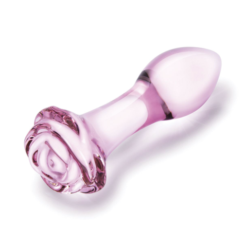 Набор из 3 стеклянных анальных пробок Rosebud Butt Plug Set - 3