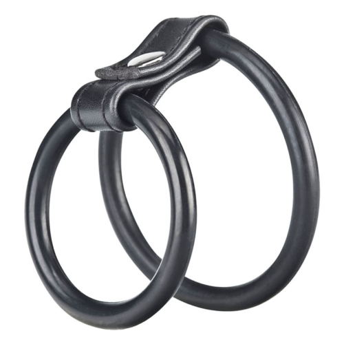 Двойное эрекционное кольцо на пенис и мошонку - 1