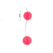 Вибрирующие вагинальные шарики розового цвета - 1
