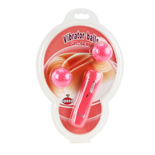 Вибрирующие вагинальные шарики розового цвета - 4