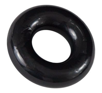 Чёрное эрекционное кольцо Barbarian - 1