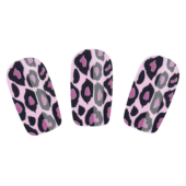 Набор лаковых полосок для ногтей Фиолетовый леопард Nail Foil - 1