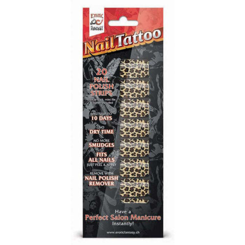 Набор лаковых полосок для ногтей Леопард Nail Foil - 2