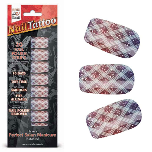 Набор лаковых полосок для ногтей Блестящий градиент Nail Foil - 0