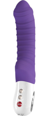 Фиолетовый перезаряжаемый вибратор Tiger G5 - 21,7 см. - 0