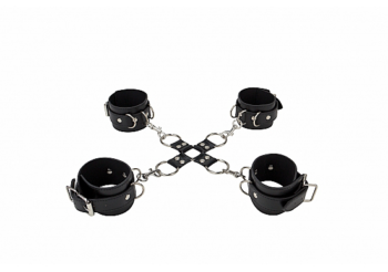 Черный комплект оков Hand And Legcuffs