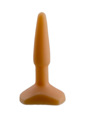 Оранжевый анальный стимулятор Small Anal Plug flash - 12 см. - 0