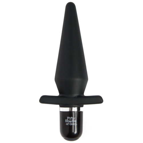 Черная анальная пробка с вибрацией Delicious Fullness Vibrating Butt Plug - 14 см. - 0