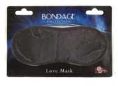 Чёрная маска на глаза BONDAGE - 0