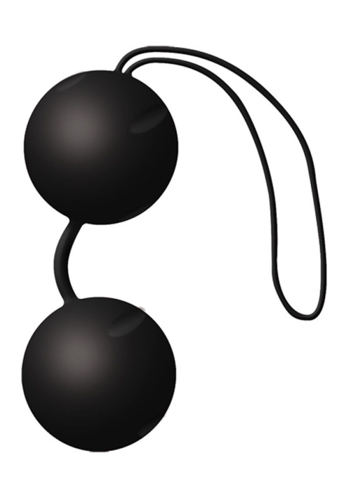 Чёрные вагинальные шарики Joyballs Black - 0