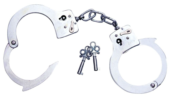 Металлические наручники со связкой ключей - 1