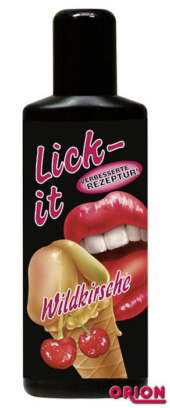Съедобная смазка Lick It со вкусом вишни - 100 мл. - 0